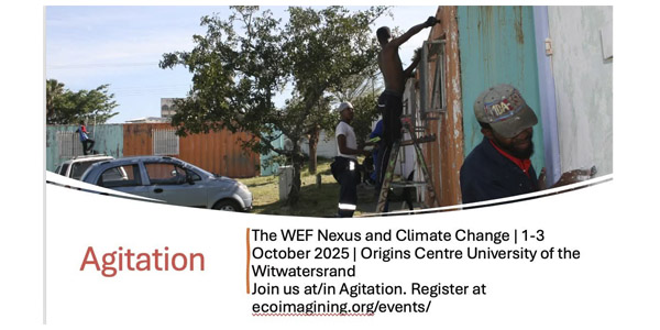 AGITATION WEF Nexus conference and exhibition Origins Centre 1-3 Oct 2025